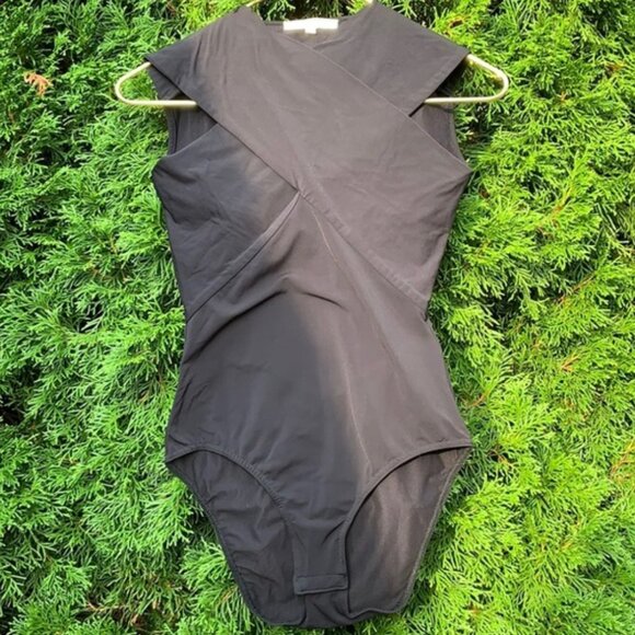 Maje Black Crossover Bodysuit - Picture 3 of 13